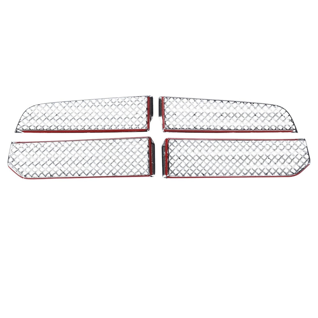 NINTE For 2013 - 2018 Dodge Ram 1500 Chrome Grille Overlay ABS Mesh Grill Trim 4PCs - NINTE