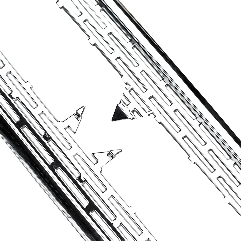 NINTE For 2010 - 2015 GMC Terrain SLE SLT Grill Overlay Chrome Front Grille Cover ABS Cover Only Not Replacement - NINTE