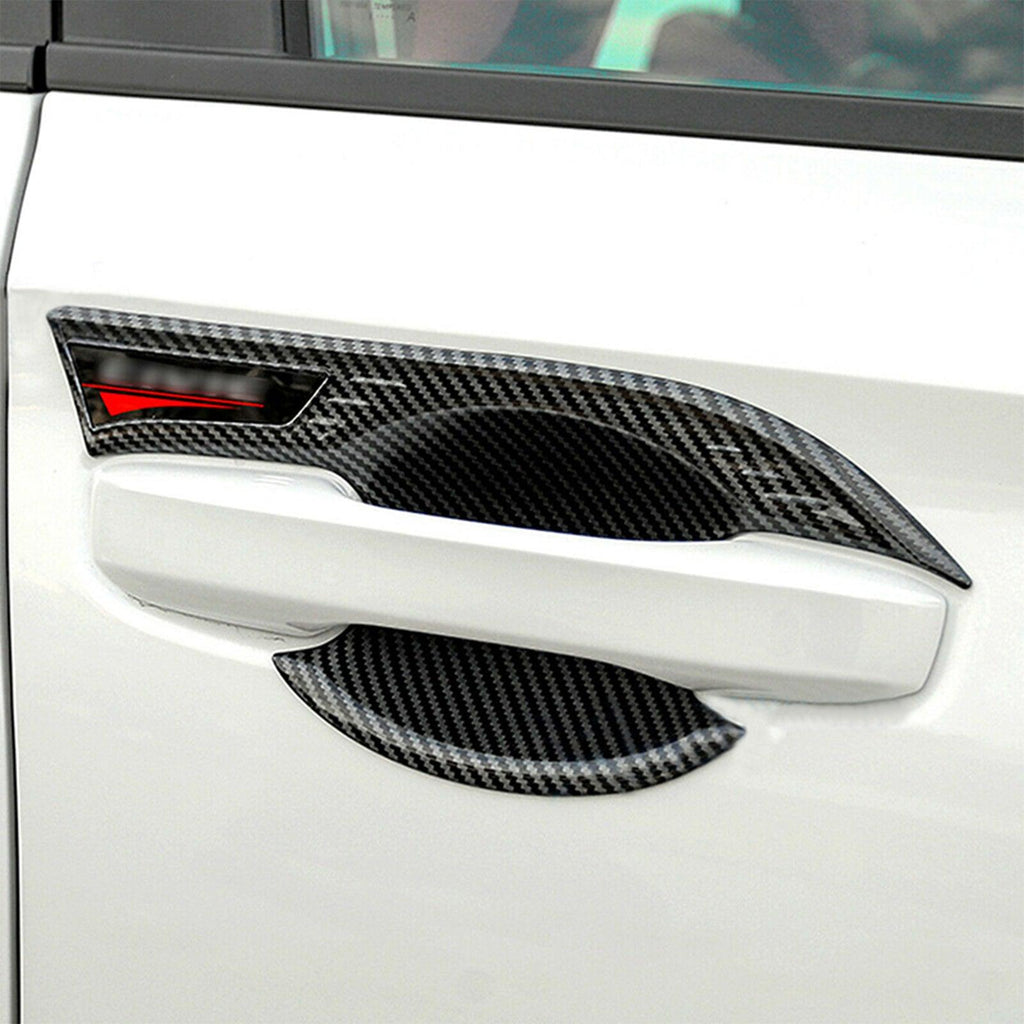 NINTE For 2022 2023 2024 11th Gen Honda Civic Carbon Fiber Pattern Door Handle Bowl Cover Trim - NINTE