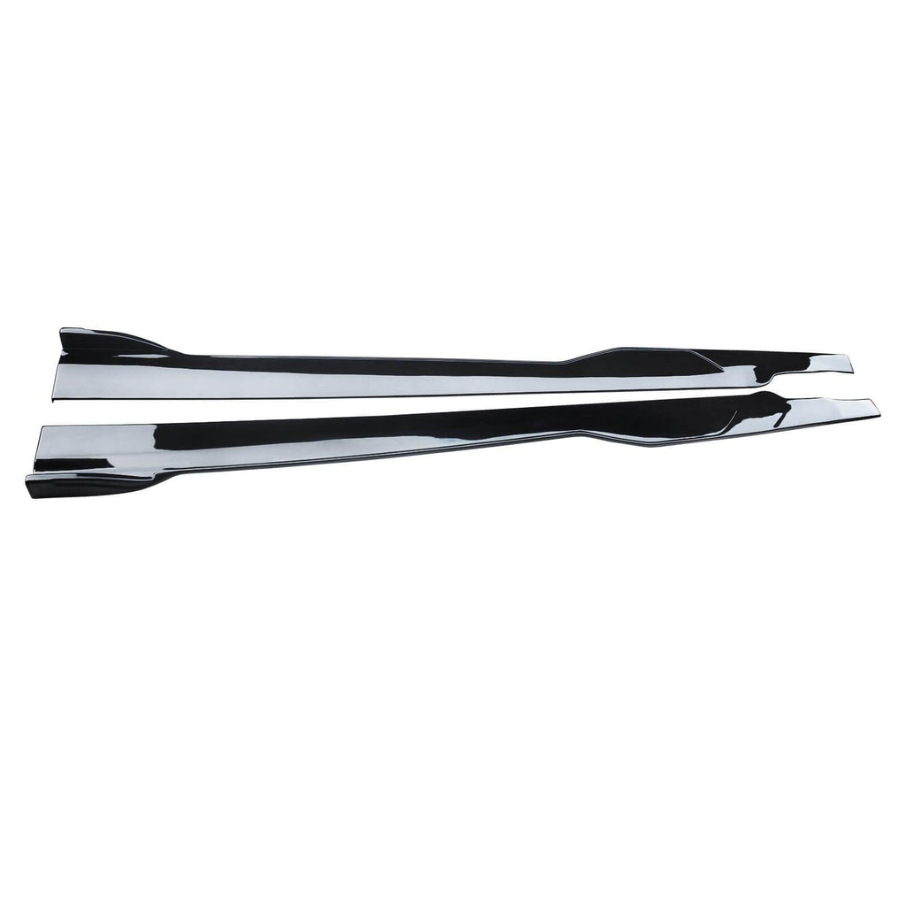 NINTE For 2015 - 2023 Dodge Charger SRT Side Skirts ABS Rocker Panel Extension Lips - NINTE