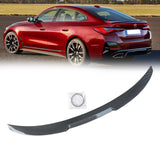 NINTE For 2022-2025 BMW 4-Series Gran Coupe G26 440i 430i 4DR I4 eDrive40 eDrive35 M50 Rear Spoiler ABS M4 Style Trunk Spoiler Wing