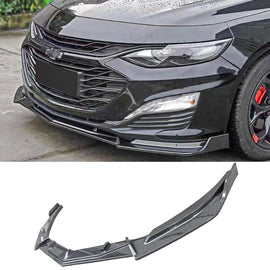 NINTE For 2016 - 2024 Chevrolet Malibu Front Lip ABS 3PCs Front Bumper Splitters - NINTE