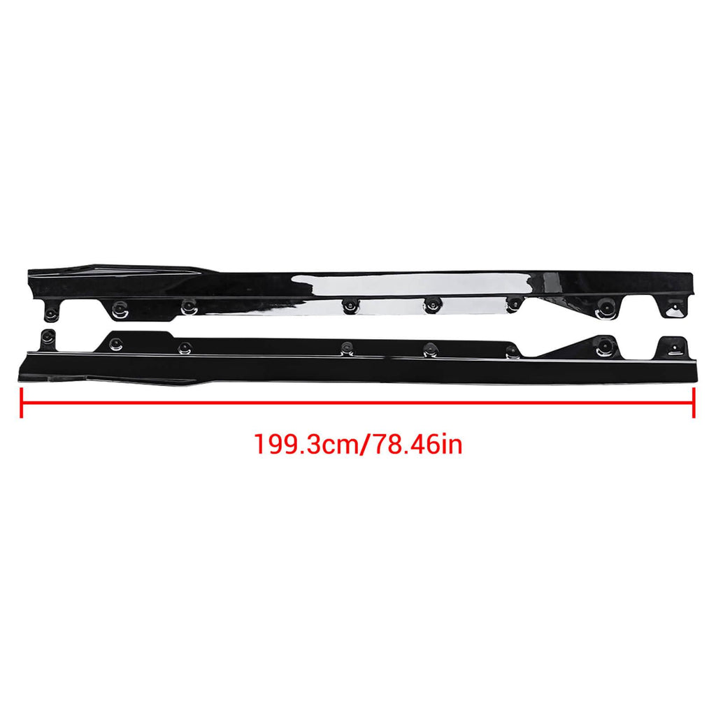 NINTE For 2022 - 2024 BMW 2 Series G42 230i M240i Side Skirts Extension Lip Splitters - NINTE