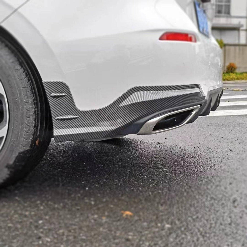 NINTE For 2022 - 2024 Honda Civic Hatchback Rear Bumper Splitters ABS Rear Lip - NINTE