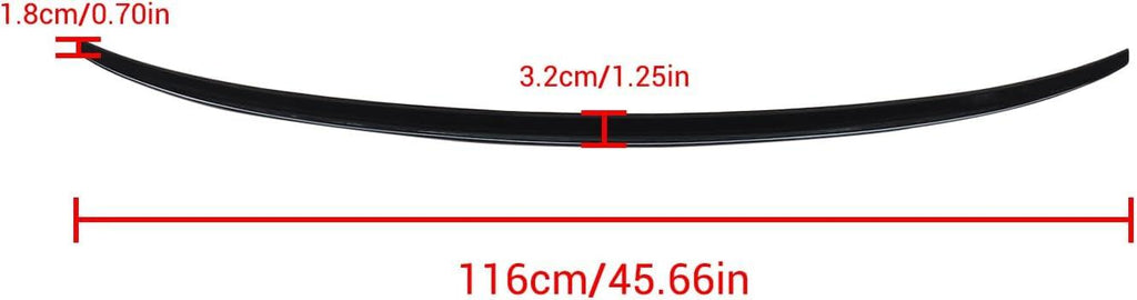 NINTE For 2013 - 2020 Audi A3 S3 RS3 Sedan 4 Door Trunk Spoiler Wing ABS Painted Accessories Exterior - NINTE