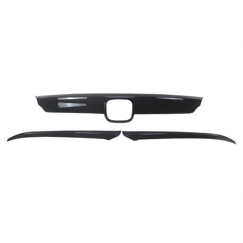 NINTE For 2018 - 2020 Honda Accord Front Bumper Hood Grille Cover W/Eyelid Molding Grille Cover ABS - NINTE