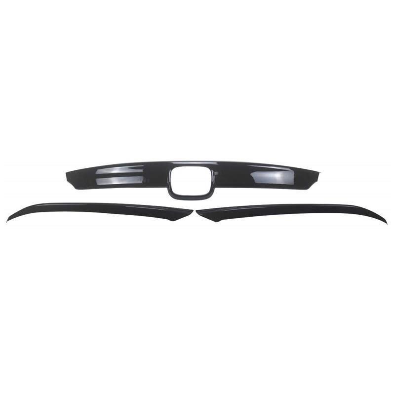 NINTE For 2018 - 2020 Honda Accord Front Bumper Hood Grille Cover W/Eyelid Molding Grille Cover ABS - NINTE