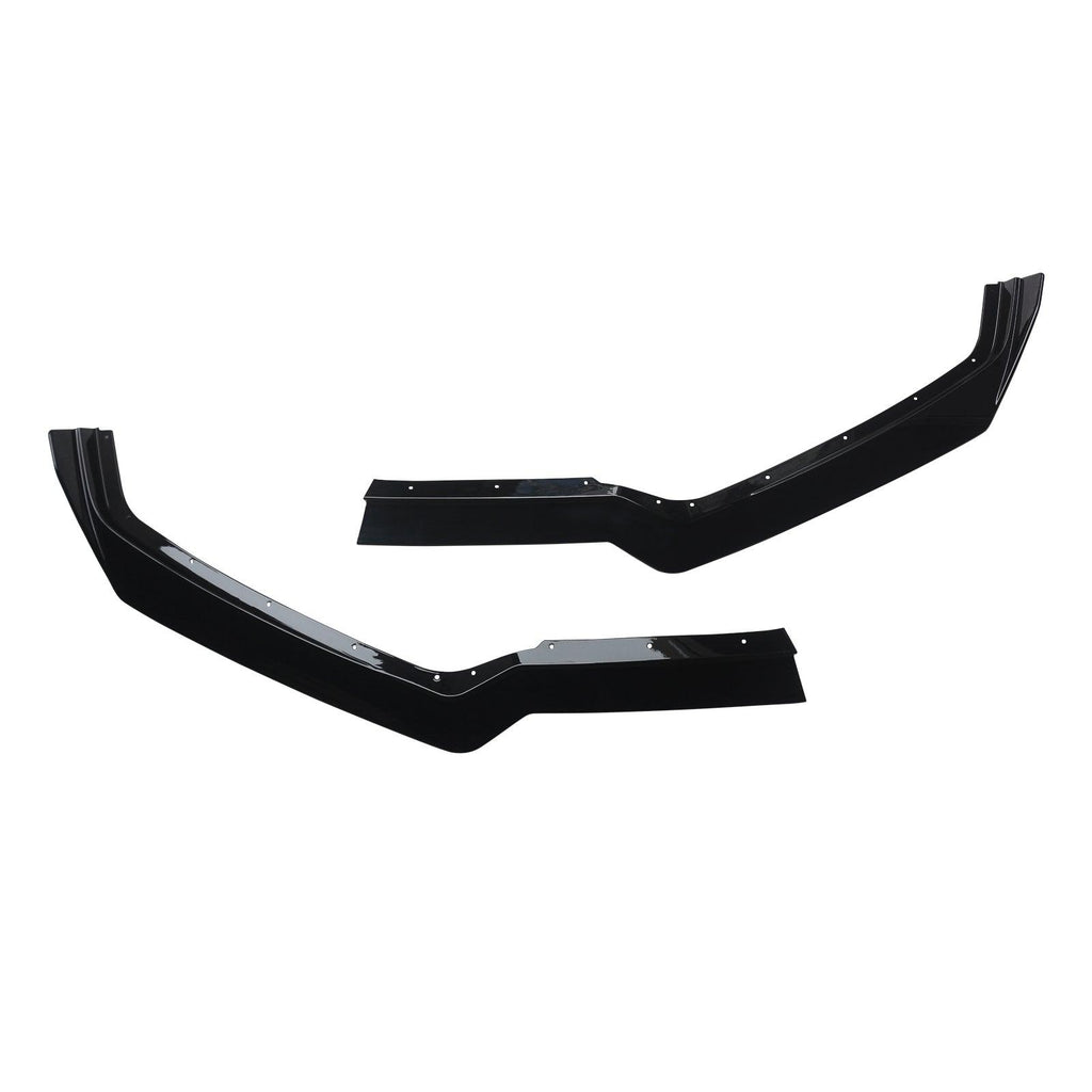 NINTE For 2020 - 2024 Chevy Corvette C8 Front Lip Side Skirts Gloss Black Bottom Line Style Lips - NINTE