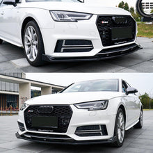 Load image into Gallery viewer, NINTE For 2017 - 2018 Audi A4 Sport ABS Front Lip Painted 3 Pieces Lower Bumper Splitter - NINTE