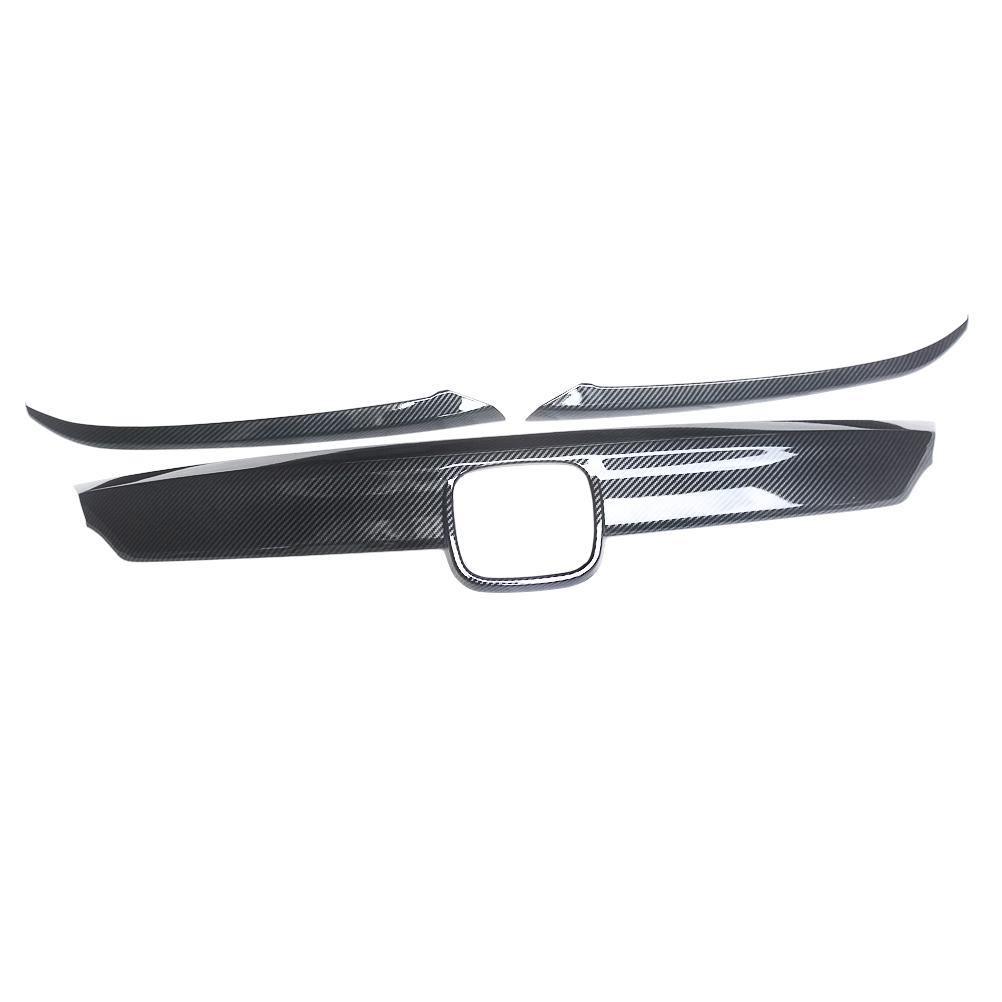 NINTE For 2018 - 2020 Honda Accord Front Bumper Hood Grille Cover W/Eyelid Molding Grille Cover ABS - NINTE