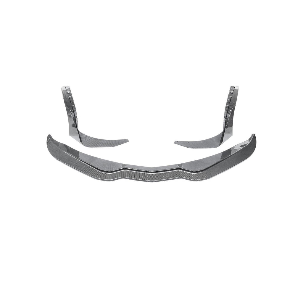 NINTE For 2014 - 2019 Chevrolet Corvette C7 Front Lip Stingray Stage 3 ABS Front Bumper Lip Splitter - NINTE