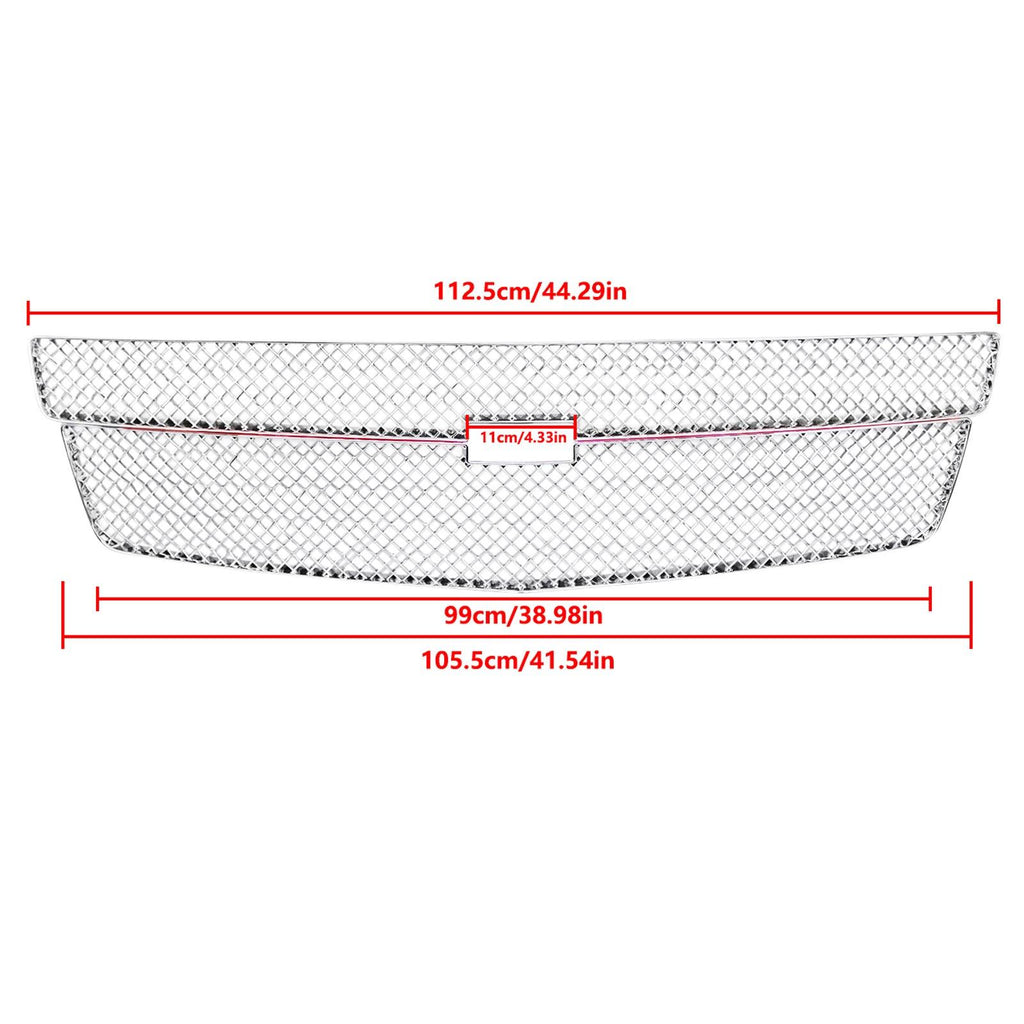 NINTE For 2015 - 2020 Chevrolet Tahoe Suburban LS LT Chrome Grille Overlay - NINTE