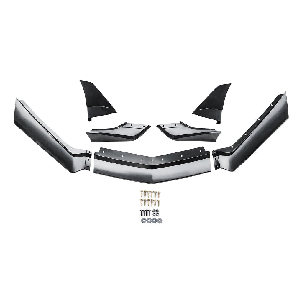 NINTE For 2020 - 2025 Chevrolet Corvette C8 Front Lip Stingray Z51 7PCs ABS Front Bumper Splitter - NINTE