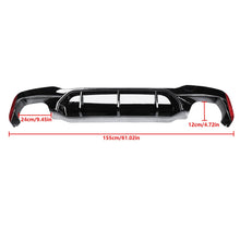 Cargar imagen en el visor de la galería, NINTE Rear Diffuser Fit for 2017 - 2023 BMW G30 Sedan 4 - Door G31 G38 5 Series M Sport Rear Bumper Diffuser Low Bumper Lip M5 Style Gloss Black ABS Painted Valance Apron - NINTE