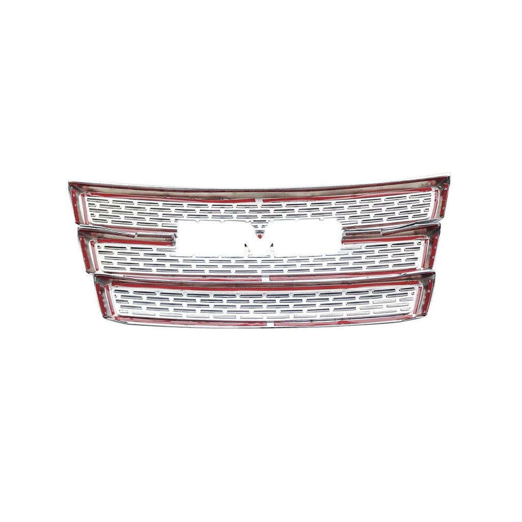 NINTE For 2010 - 2015 GMC Terrain SLE SLT Grill Overlay Chrome Front Grille Cover ABS Cover Only Not Replacement - NINTE