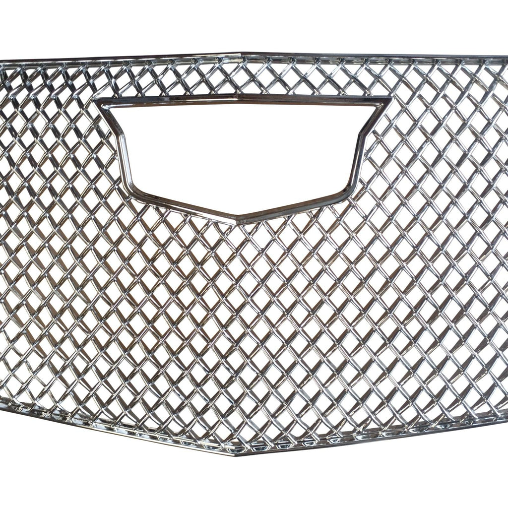 NINTE For 2017 - 2022 Cadillac XT5 Grille cover ABS Front Mesh Grill Protector Gloss Black/Chrome - NINTE