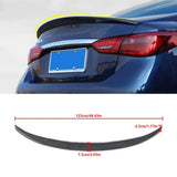 NINTE For 2014-2024 Infiniti Q50 OE Style Rear Spoiler ABS Trunk Spoiler Rear Wing