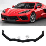 NINTE For 2020-2025 C8 Corvette Chevy Corvette C8 GM 5VM Style Front Lip 2PCS ABS Painted Front Bumper Bodykit Spoiler Splitter