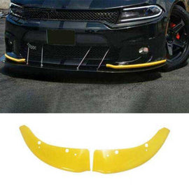 NINTE For 2015 - 2024 Dodge Charger SRT Scat Pack ABS Painted Front Bumper Lip Splitter Protector Pair - NINTE
