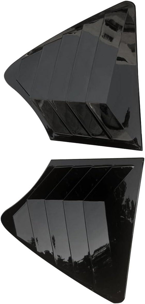 NINTE Rear Side Window Louvers for 2014 - 2024 Infiniti Q50 Air Vent Scoop Shades Cover Blinds Trim Exterior Accessories Sport Style 2pcs - NINTE