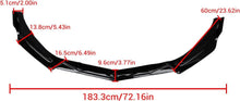 Load image into Gallery viewer, NINTE For 2016 - 2024 Chevrolet Malibu Front Lip ABS 3PCs Front Bumper Splitters - NINTE
