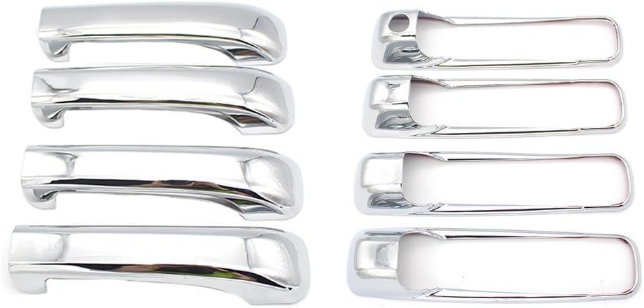 NINTE For 2009 - 2018 DODGE RAM 1500/2500/3500/HD Door Handle Covers ABS Painting Door Handle Caps W/1 key hole - NINTE