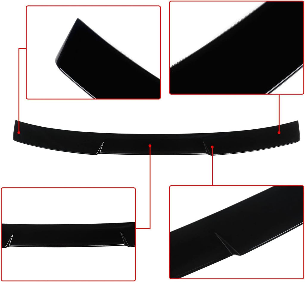 NINTE Roof Spoiler for 2018 - 2022 Honda Accord ABS Gloss Black Top Spoiler Wing JDM Style Rear Roof Window Spoiler Wing - NINTE