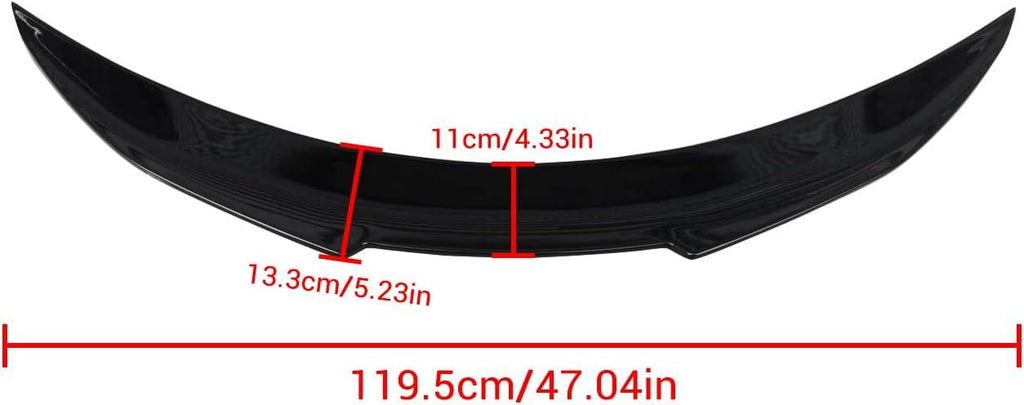 NINTE For 2017 - 2023 Infiniti Q60 ABS Rear Spoiler PSM Style Trunk Spoiler Wing - NINTE