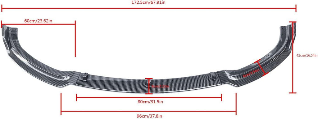 NINTE For 2013 - 2018 BMW 3 Series F30 NON M - Sport Front Lip Splitter ABS Fits Sportline - NINTE