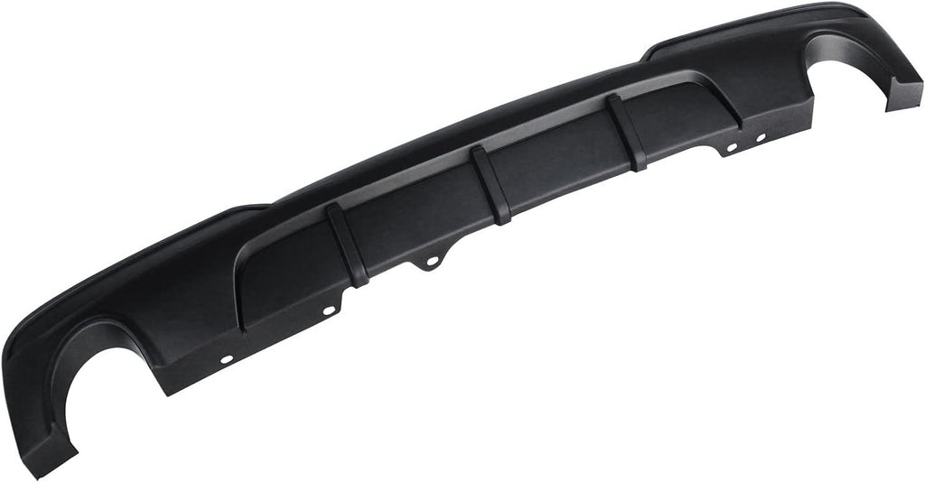 NINTE For 2011 - 2017 BMW 5 - Series F10 F11 535d 535i Rear Diffuser M Sport MP Style Twin Outlet Rear Bumper Lip - NINTE