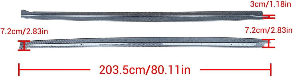 NINTE Side Skirts For 2014 - 2018 BMW 5 Series X5 F15 X6 F16 X5M F85 X6M F86 Rocker Panel Extension Lips MP Style - NINTE