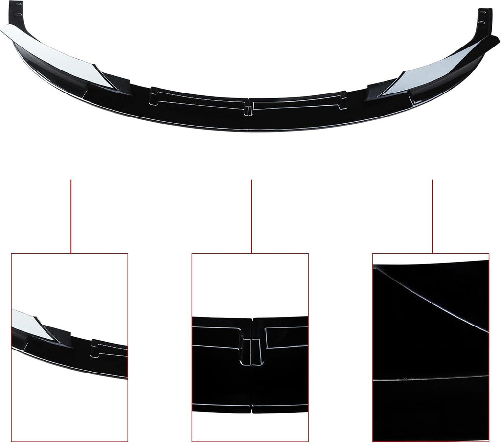 NINTE For 2012 - 2018 BMW F30 3 - Series M Tech Front Bumper Lip 2 PCS Painted Sport Front Spoiler Lower Diffuser - NINTE