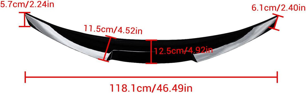 NINTE Rear Spoiler for 2007 - 2013 BMW 3 Series Coupe E92 328i 335i M4 Style Trunk Wing Spoiler - NINTE