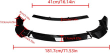 Laden Sie das Bild in den Galerie-Viewer, NINTE For 2020 - 2023 Dodge Charger Widebody ABS 4PCs Front Lip Front Bumper Lip Splitter - NINTE