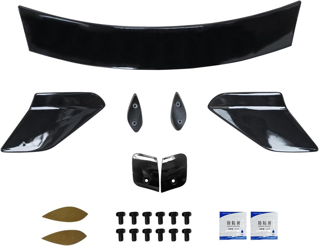 NINTE Rear Spoiler Fit for 2016 - 2021 Honda Civic 10th Generation Hatchback Gloss Black ABS Painted Type R Style Rear Trunk Spoiler Bodykit Rear Wing - NINTE