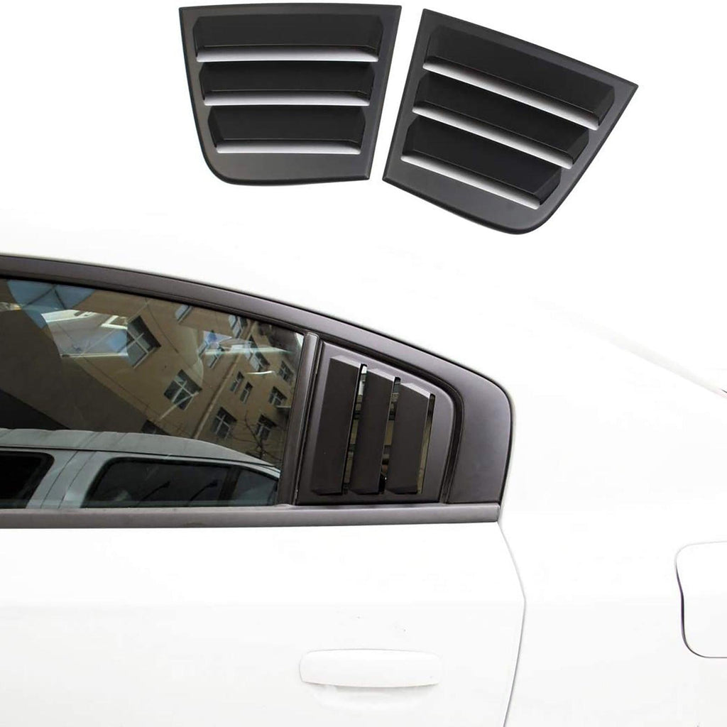 NINTE For 2011 - 2023 Dodge Charger Side Window Louver Cover Air Vent Scoop Shades - NINTE