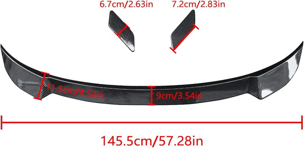 NINTE For 2022 - 2025 Honda Civic Hatchback FE Rear Spoiler ABS Rear Trunk Wing Spoiler - NINTE