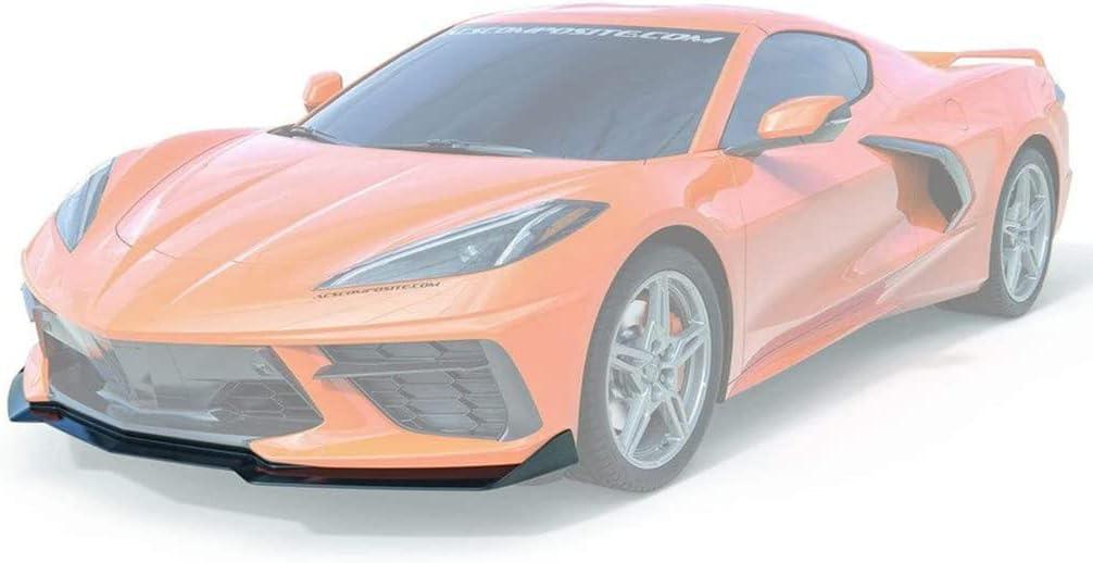NINTE For 2020 - 2025 C8 Corvette Chevy Corvette C8 GM 5VM Style Front Lip ABS Painted Front Bumper Bodykit Spoiler Splitter - NINTE