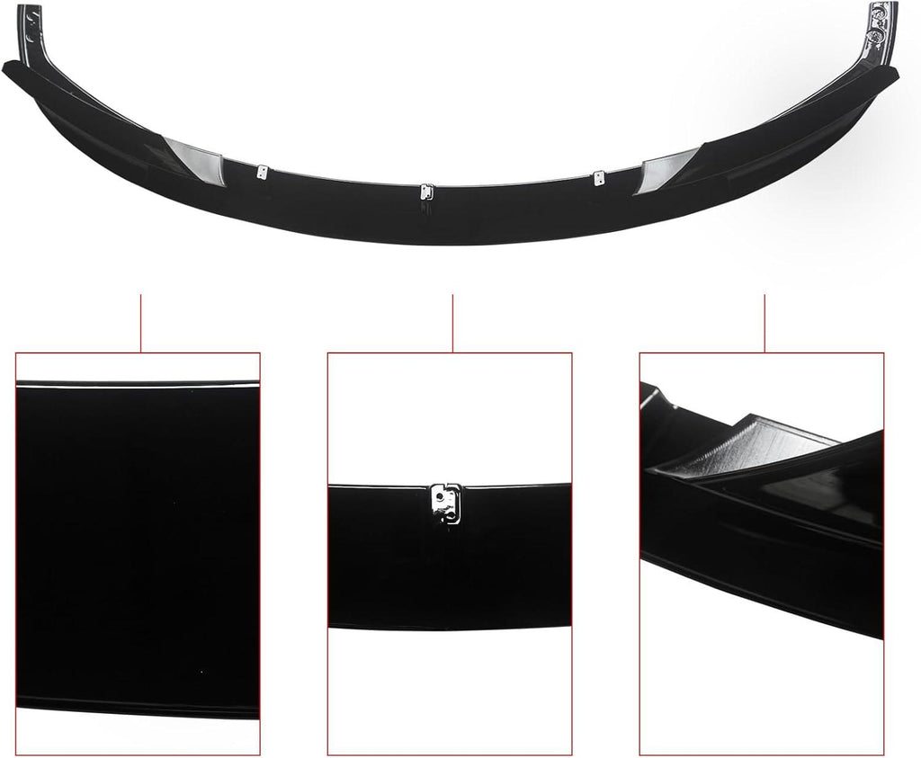 NINTE For 2012 - 2018 BMW F30 3 - Series M Tech Style Front Bumper Lip ABS 2 Pieces - NINTE