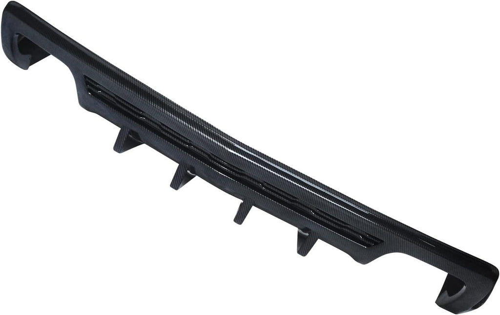 NINTE Rear Diffuser For 2014 2015 Chevy Camaro ZL1 Shark Fin Style Rear Bumper Carbon Fiber Look - NINTE