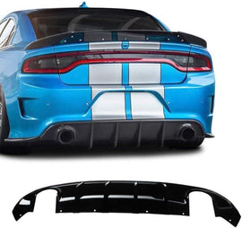 NINTE Rear Bumper For 2015 - 2018 Dodge Charger RT SE SXT GT 2015 - 2023 Charger SXT Rear Diffuser Lip - NINTE