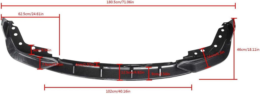 NINTE For 2019 - 2023 BMW 3 Series G20 G28 Front Lip M - Sport ABS Painted Gloss Black Front Splitter Bumper Lip spoiler 3Pcs - NINTE