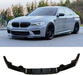 NINTE for 2018 - 2020 BMW F90 M5 Front Bumper Lip R Style F90 M5 Extension 1 Piece Style - NINTE