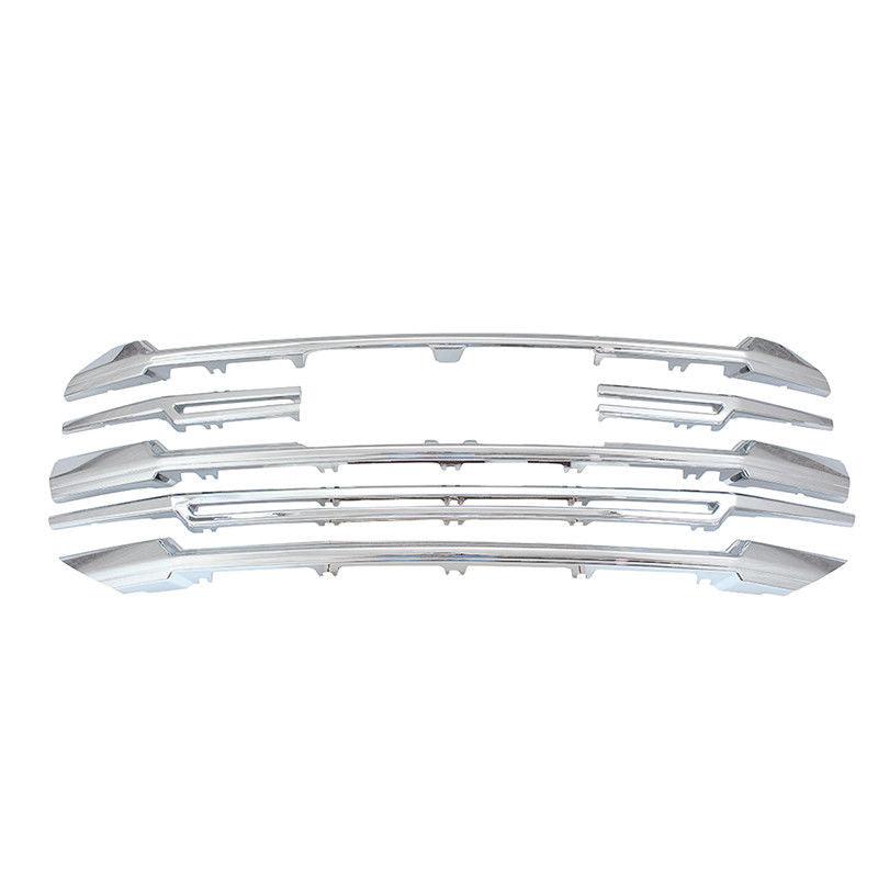 NINTE For 2018 - 2021 GMC Terrain SL SLE Front Grille Overlay Grill Cover Gloss Black Chrome - NINTE