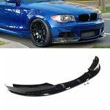NINTE Front Lip For 2007-2013 BMW E82 128i 135i M Sport 4ps Set ABS Painted Front Bumper Lip Splitter