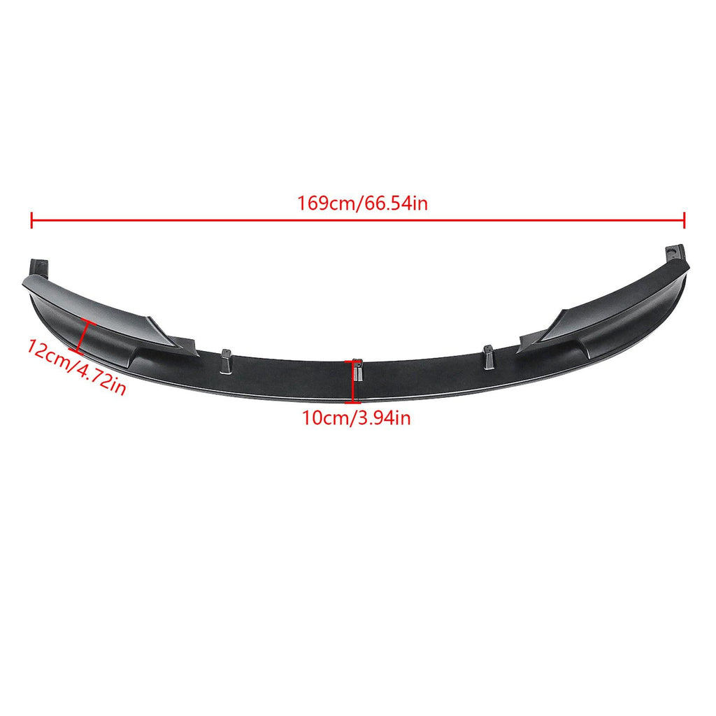 NINTE For 2012 - 2018 BMW F30 3 - Series M Tech Style Front Bumper Lip ABS 2 Pieces - NINTE