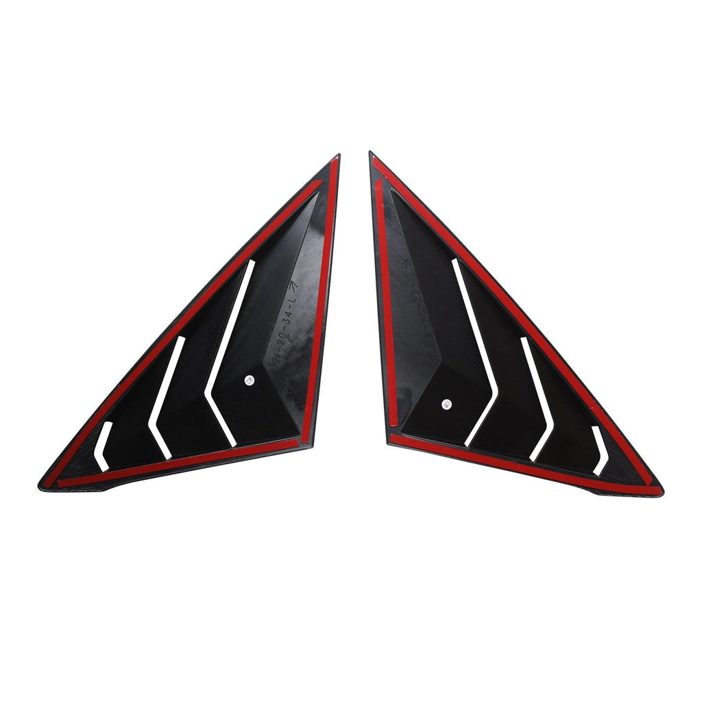 NINTE For 2022 - 2025 Honda Civic Sedan 11th Generation Rear Side Window Louvers Air Vent Scoop Shades Cover Blinds - NINTE