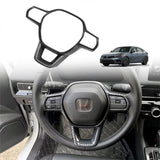 NINTE For 2022-2025 11th Honda Civic Steering Wheel Cover Trims  Interior Accessories Carbon Fiber