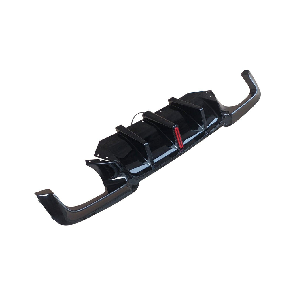 NINTE Rear Bumper For 2010 - 2016 BMW F10 M5 528i 530i Diffuser W/LED Light - NINTE