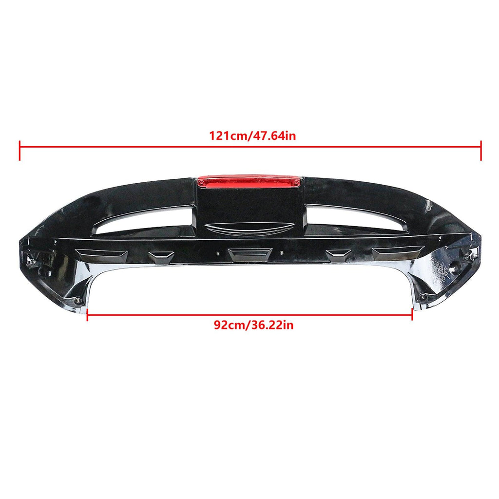 NINTE For 2009 - 2019 Ford Fiesta Hatchback ST Style Roof Spoiler Rear Window Boot Roof Spoiler Wing Rear Spoiler - NINTE